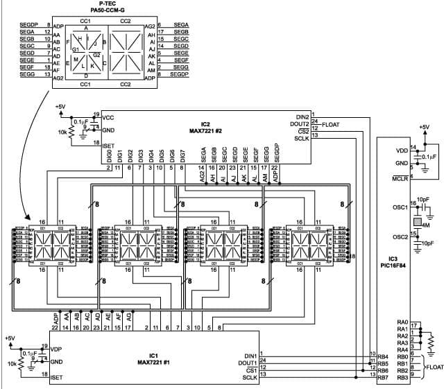 Text Display Driver, Displaying Text With Two 7 Segment Display Drivers