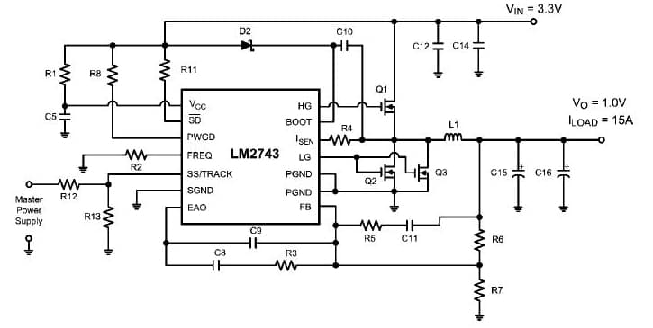 AN-1603, 1V DC to DC Single Output Power Supply