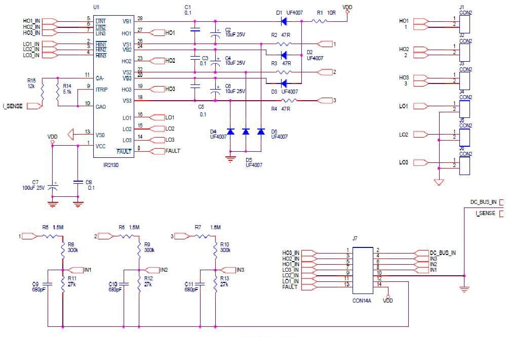 Brushless DC Motor Control Application Circuit Using as a IGBT Driver