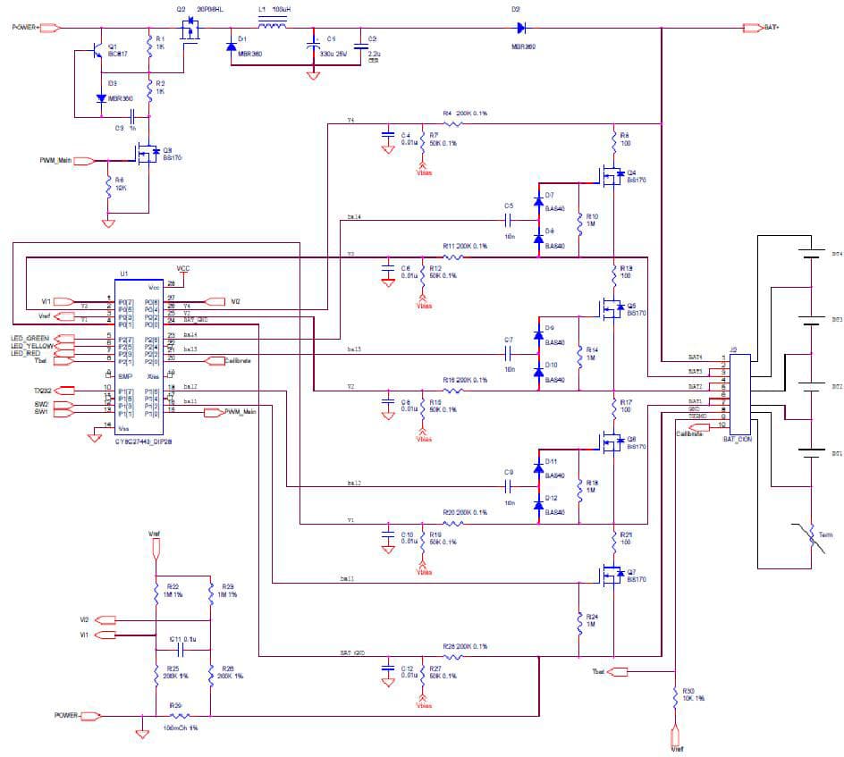 4-Cell, Lithium-Ion/Lithium-Polymer Battery Charger for Medical