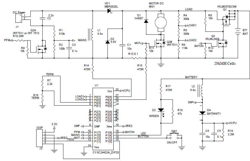 2-Cell, Nickel-Cadmium/Nickel-Metal Hydride Battery Charger for Drill/Screw Driver