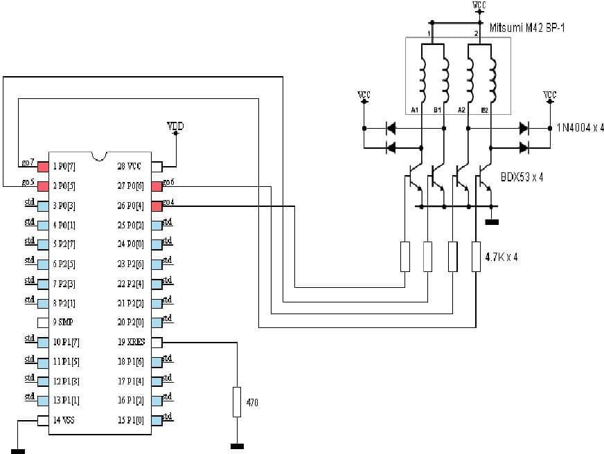 AN41949: Stepper Motor Control Application Circuit