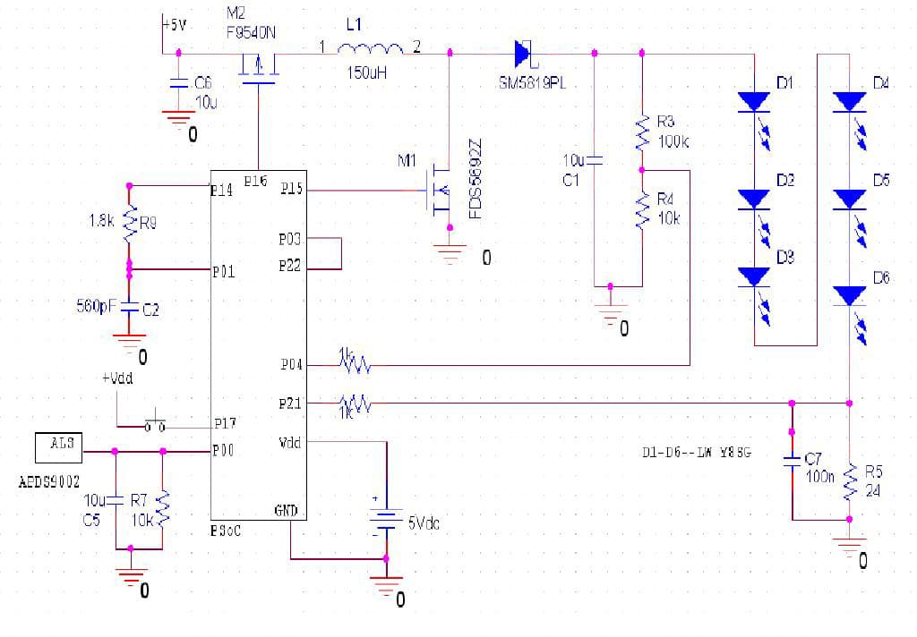 6-LEDs White LED Driver for Backlighting