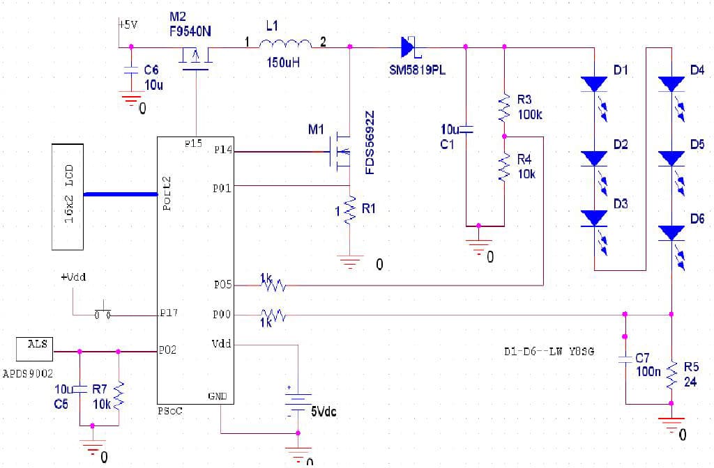 6-LEDs White LED Driver for Backlighting