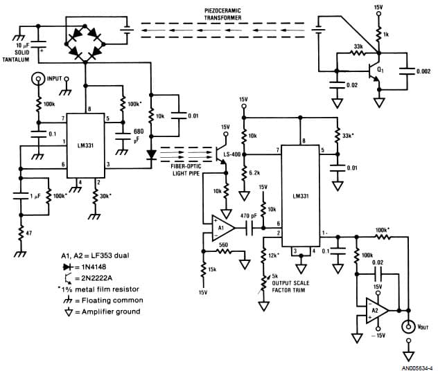 An Acoustic Transformer Powered 20000V Super-High Isolation Amplifier