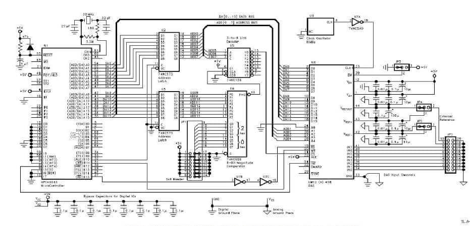 AN-906 Interfacing the LM12454/8 Data Acquisition System Chips to Microprocessors and Microcontrollers