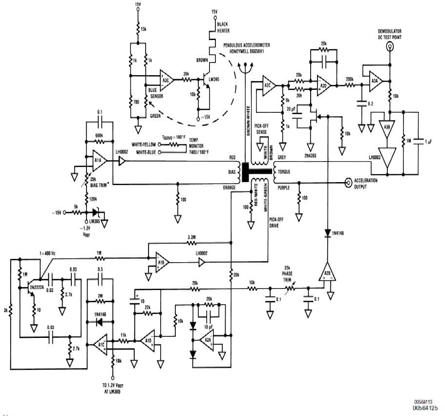 AN-301 Signal Conditioning force Balanced Pendulous Accelerometer