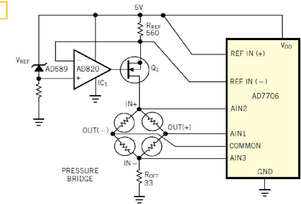 Bridge-Temperature Measurement allows Software Compensation