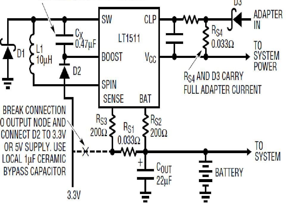 LT1511, 50W High Efficiency Fused Lead Battery Charger Need No Heat Sinks