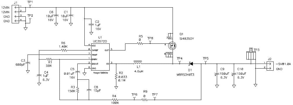 PMP191, 5W, -5V DC to DC Single Output Power Supply