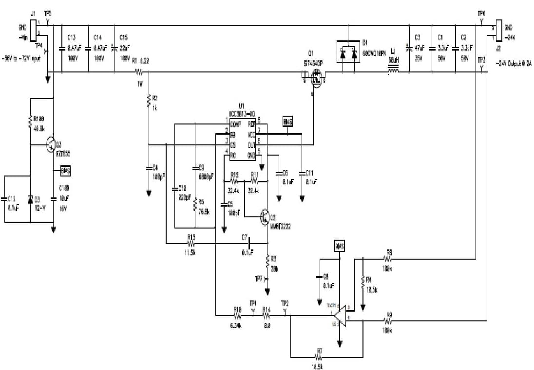 PMP403, -24V DC to DC Single Output Power Supply