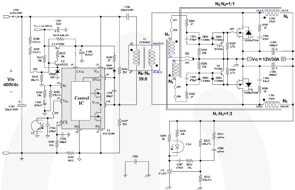 RD-327, Reference Design for 360W, 24V DC to DC Single Output Power Supply for Game Console