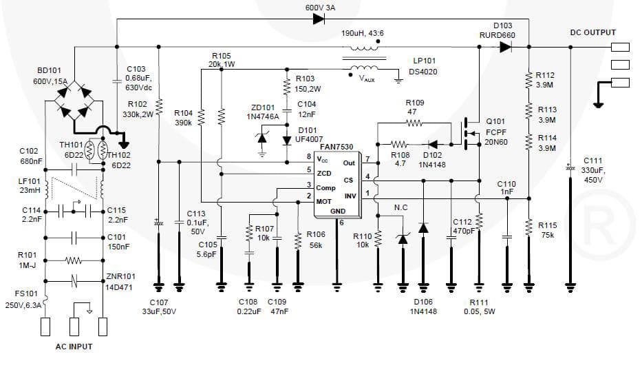 RD-329, Reference Design for 300W, 390V AC to DC Single Output Power Supply for LCD TV