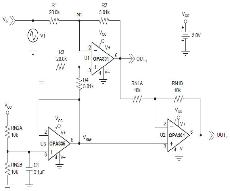 10V ADC Single Ended To Differential Conversion for Instrumentation