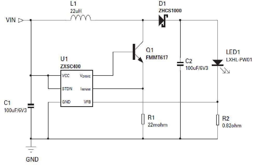 1W, One LED Flash LED Driver for LED Lighting