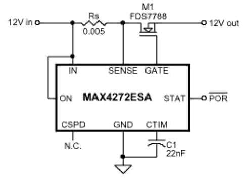 12V Hot-Swap Controller for Portable Power