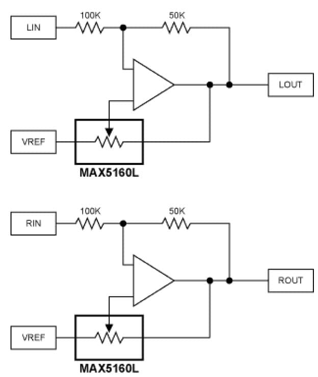 Audio Gain Control Using Digital Potentiometers