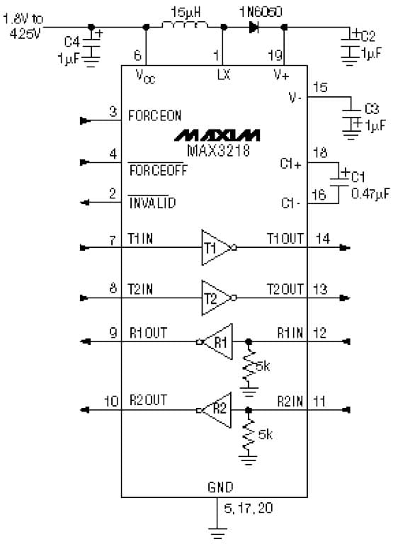 Selecting and using RS-232 Interface Parts for Your Power Supply Voltages