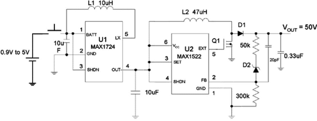 50V DC to DC Single Output Power Supply for Power Management