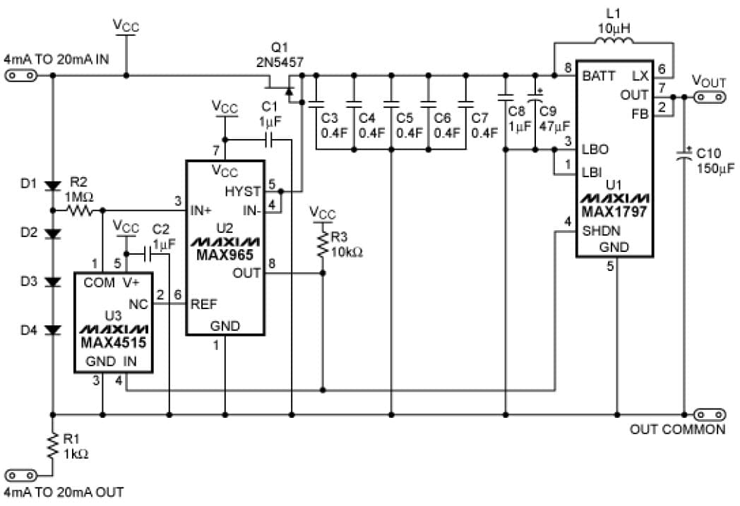 Power Supply From 4-20mA Transmission Line