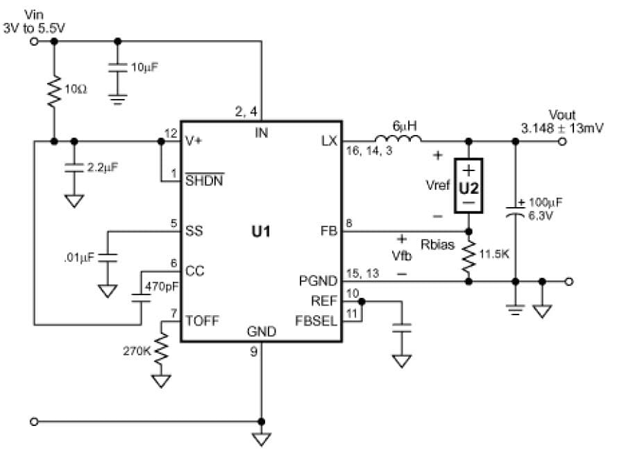 3.148V DC to DC Single Output Power Supply for Portable