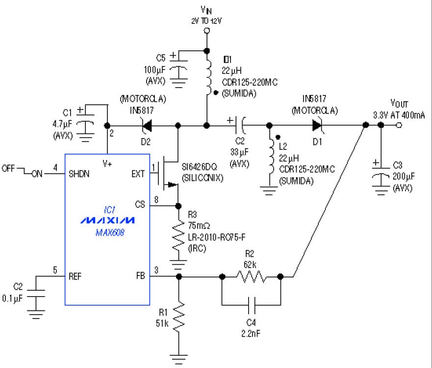 3.3V DC to DC Single Output Power Supply for Portable