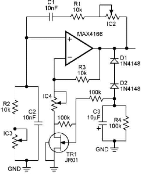 Analysis of a Digitally Controlled Wien-Bridge Oscillator