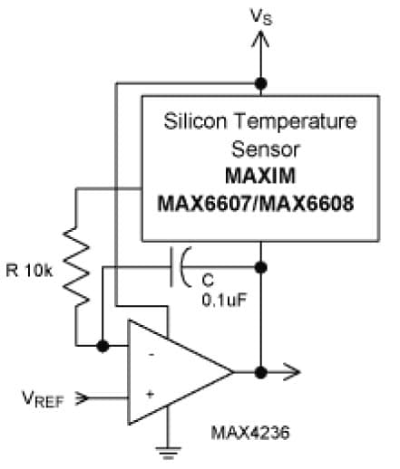 Connection Provides a Precise Inversion of Temperature Sensor Output