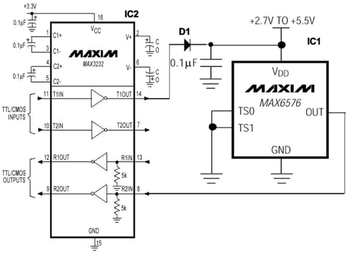 RS-232 Powered Temperature Sensor