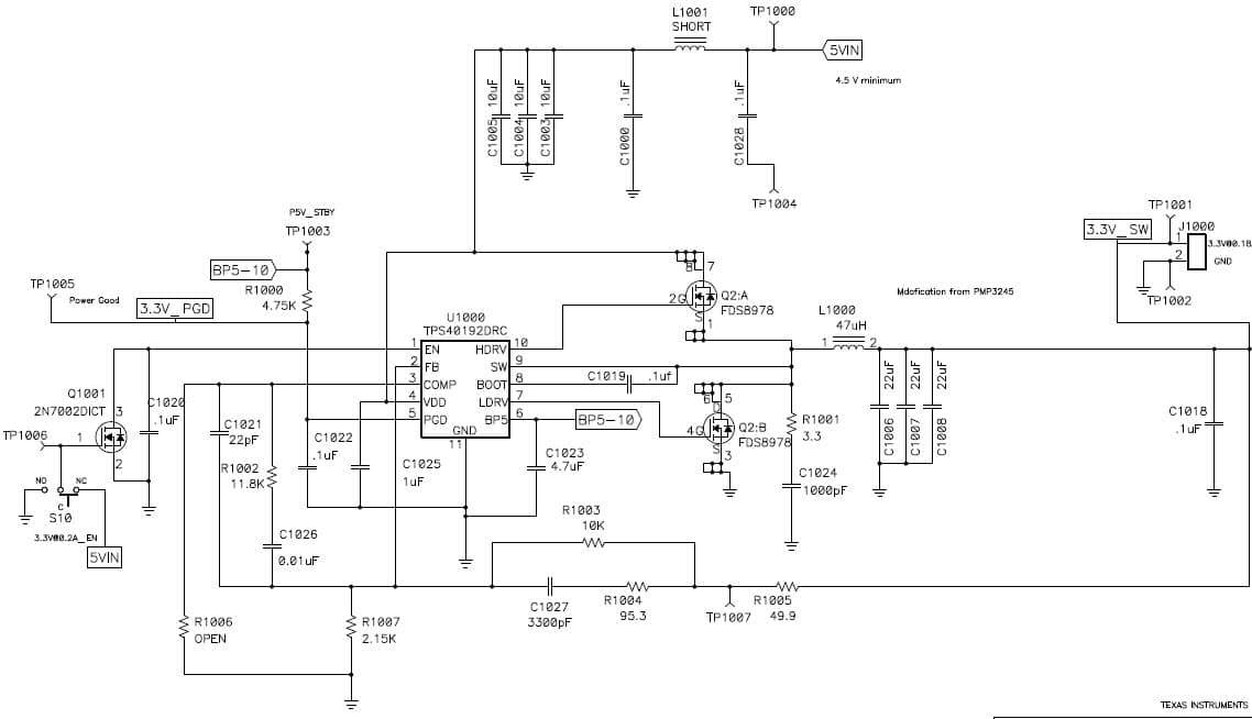 PMP4025, 3.3V DC to DC Single Output Power Supply for Brushless DC Motor Control