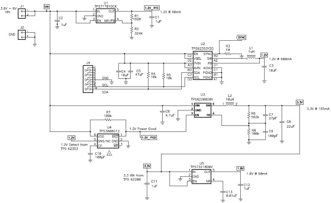 1.2V, 1.8V, 3.3V DC to DC Multi-Output Power Supply for Cellular Phone