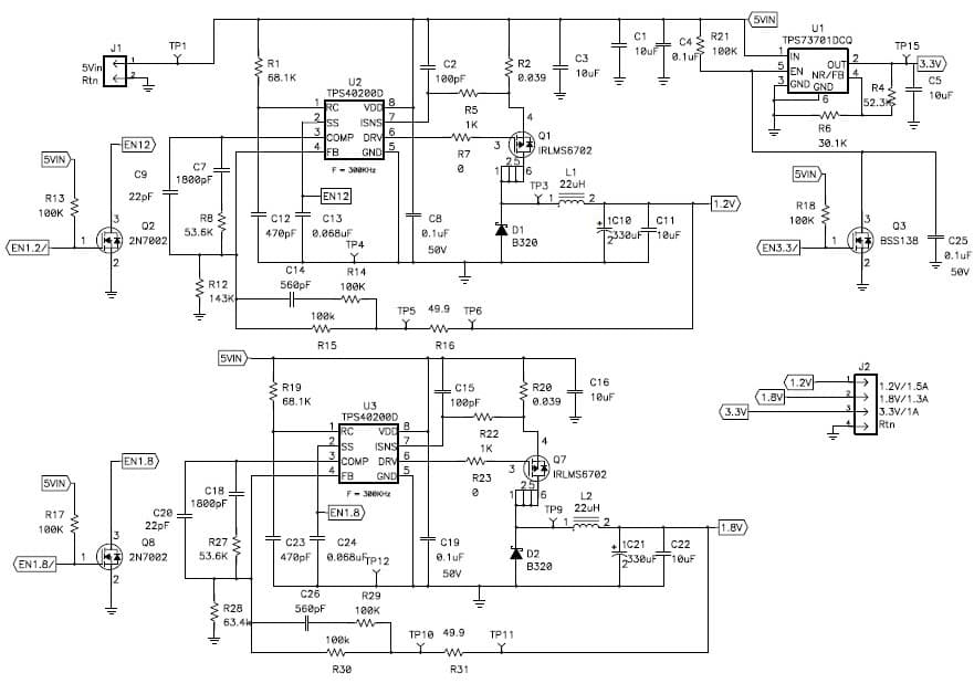 SLVA314, 1.2V, 1.8V, 3.3V DC to DC Multi-Output Power Supply for Portable