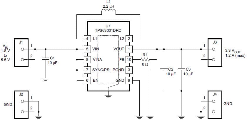 SLVA334B, 3.3V DC to DC Single Output Power Supply for Portable