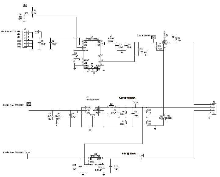 SLVA351, 1.2V, 1.8V, 3.3V DC to DC Multi-Output Power Supply for Portable