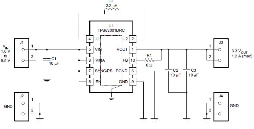 SLVA358A, 3.3V DC to DC Single Output Power Supply for Portable