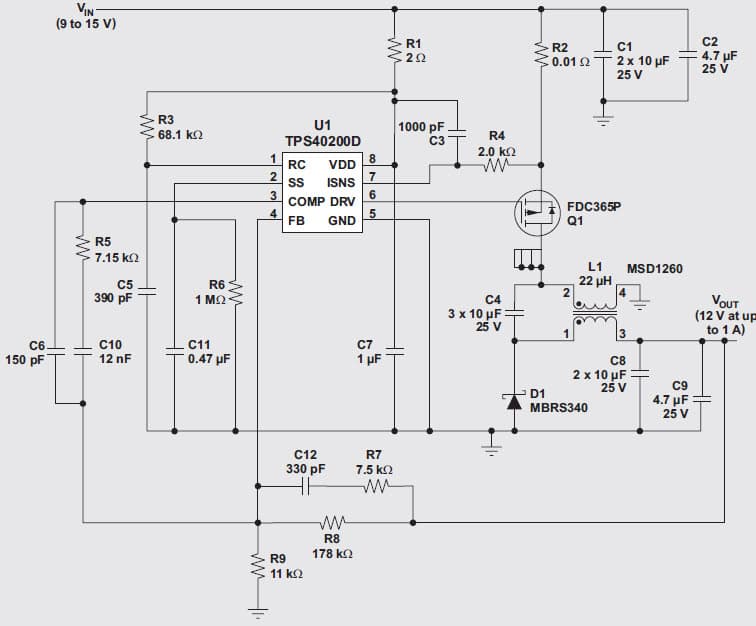 12V DC to DC Single Output Power Supply for Communications/Telecom