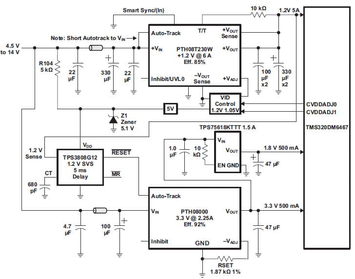 1.2V, 1.8V, 3.3V DC to DC Multi-Output Power Supply for Portable