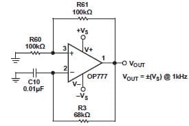 ±15V Square Wave Amplifier for Metering