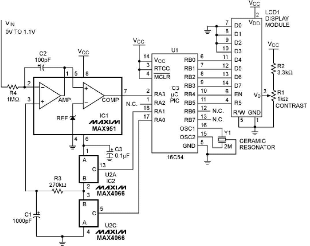 Low Power 3V, 0.05% Linear Analog to Digital Converter