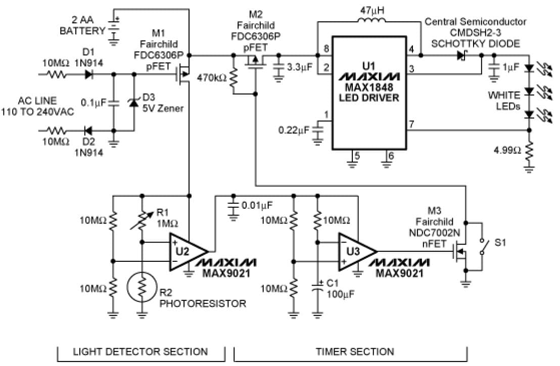 LED Display Driver for CCFL Emergency Lighting