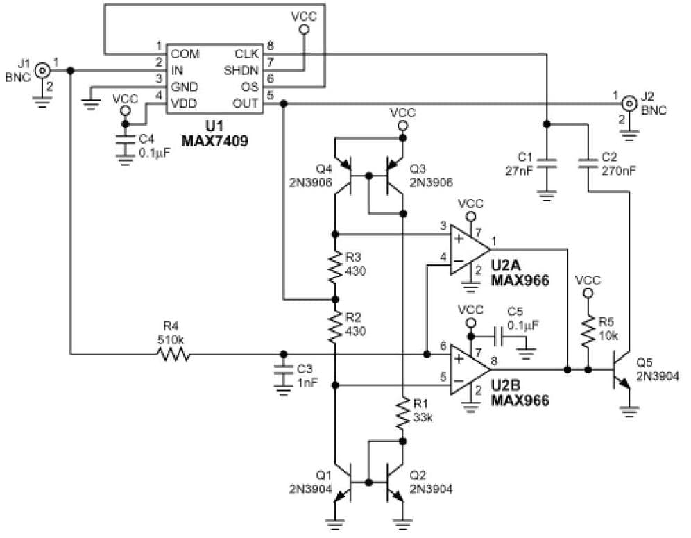 Lowpass Filter Maintains a Fast Step Response by Dynamically Adjusting Cutoff Frequency