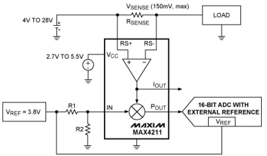 Analog Multiplier Improves the Accuracy of High-Side Current-Sense Measurements