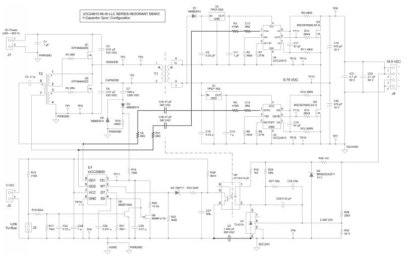 SLUU467, 90W, 19.2 to 19.8V DC to DC Single Output Power Supply for Notebook