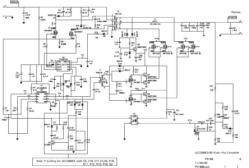 SLUU135A, 50W, 3.25 to 3.5V DC to DC Single Output Power Supply for Telecom DC to DC Converter