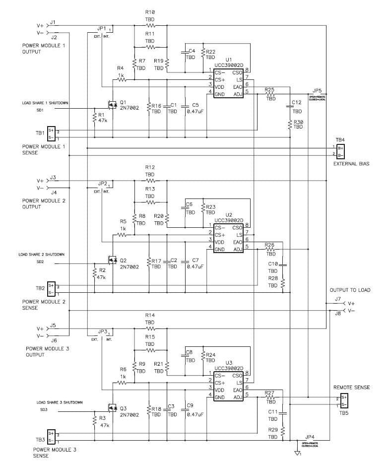 UCC39002EVM, Evaluation Board for the UCC39002 Advanced Load-Share Controller