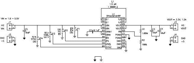 TPS63010EVM-235 facilitates evaluation of the TPS63010 high efficiency single inductor buck-boost converter