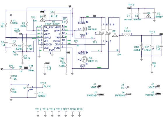 TPS51117EVM, Evaluation Board for the TPS51117 High-performance Synchronous Buck