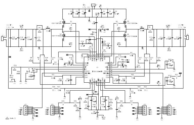 TPS51220AEVM-476, High performance Dual Output Synchronous Buck Evaluation Module