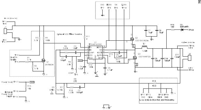 TPS40192EVM-525, 12V Input, 1.8V Output, 10A Synchronous Buck Converter Evaluation Module