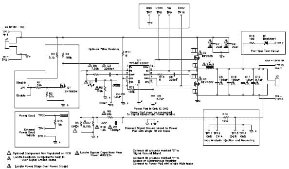 TPS40193EVM-001 evaluation module is a 12V to 1.8V synchronous buck converter